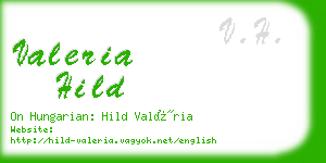 valeria hild business card